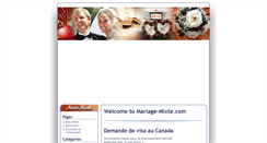 Desktop Screenshot of mariage-mixte.com