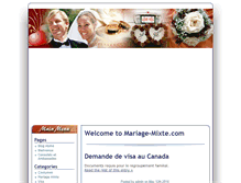 Tablet Screenshot of mariage-mixte.com